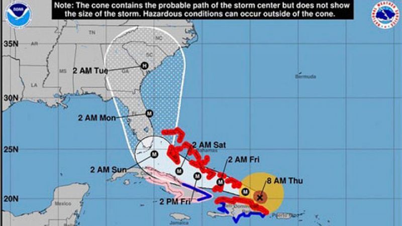 El huracán Irma "borra" del mapa las islas de San Martín y Barbuda 