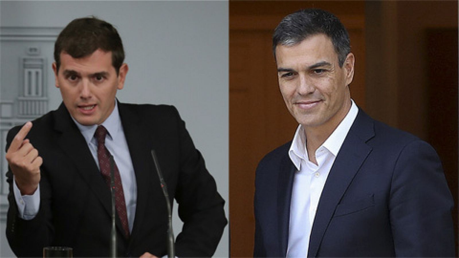 Sin programa: Sánchez y Rivera apoyan sin fisuras a Rajoy en la defensa de la ley en Cataluña | RTVE Play