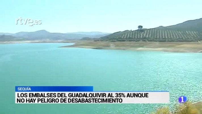 La sequía deja los embalses andaluces a niveles de 2009