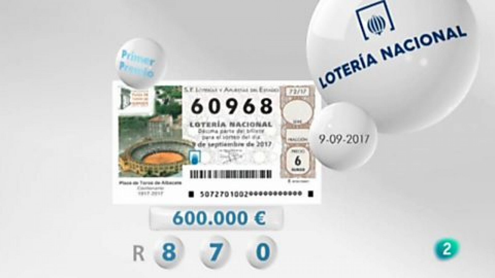 Loterías: Lotería viajera - 09/09/17 | RTVE Play