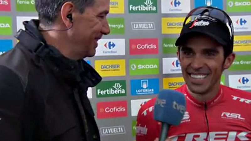 Alberto Contador (Trek) ha resumido, rodeado de los suyos, muy emocionado y entre lágrimas, que "no puede haber una despedida mejor" que la que ha tenido él hoy ganando en la cima del L'Angliru. "Creo que puede haber mil despedidas pero es complicado