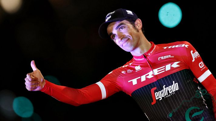 Vuelta 2017 | Contador sube al podio como el más combativo de la Vuelta