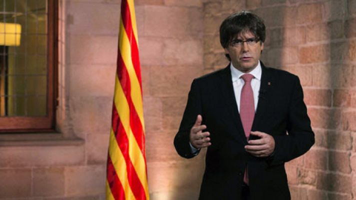 Mensaje de Puigdemont en la Diada de Cataluña