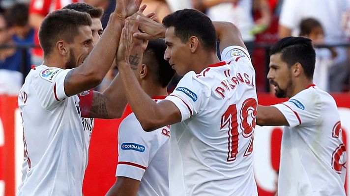 Telediario 1 - El Sevilla, ilusionado con su estreno en Champions