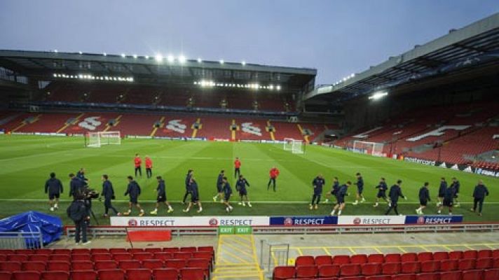 Los sevillistas esperan disfrutar de un gran partido en Anfield