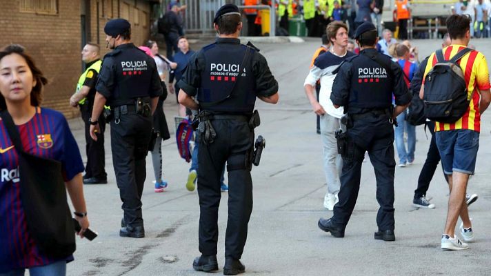Telediario 1 - La seguridad aumenta en los partidos de Champions