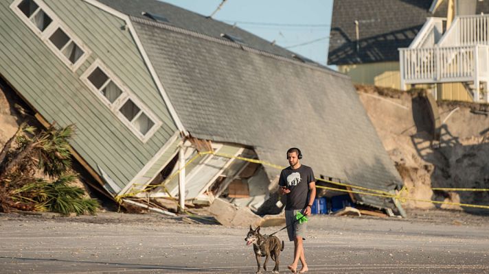 Telediario 1 - Irma arrasa los Cayos de Florida y bloquea el acceso a la población