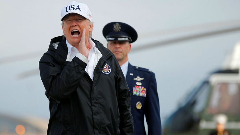 Donald Trump viaja hoy a Florida para visitar las zonas devastadas por el huracán Irma