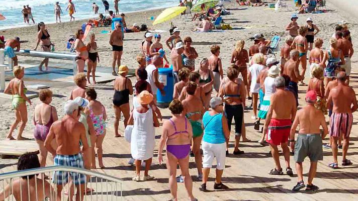 Telediario 1 - A punto de llegar el otoño, arrancan los viajes del  Imserso