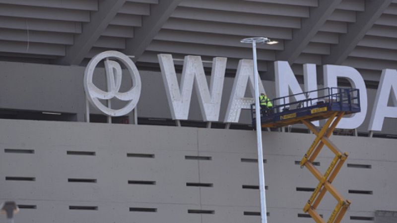 El Wanda Metropolitano se prepara para la fiesta de la inauguración