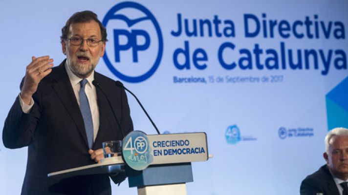 Rajoy: "Si en 48 horas no hay un compromiso de cumplimiento de la ley, los pagos de la Generalitat los hará el Gobierno de España"