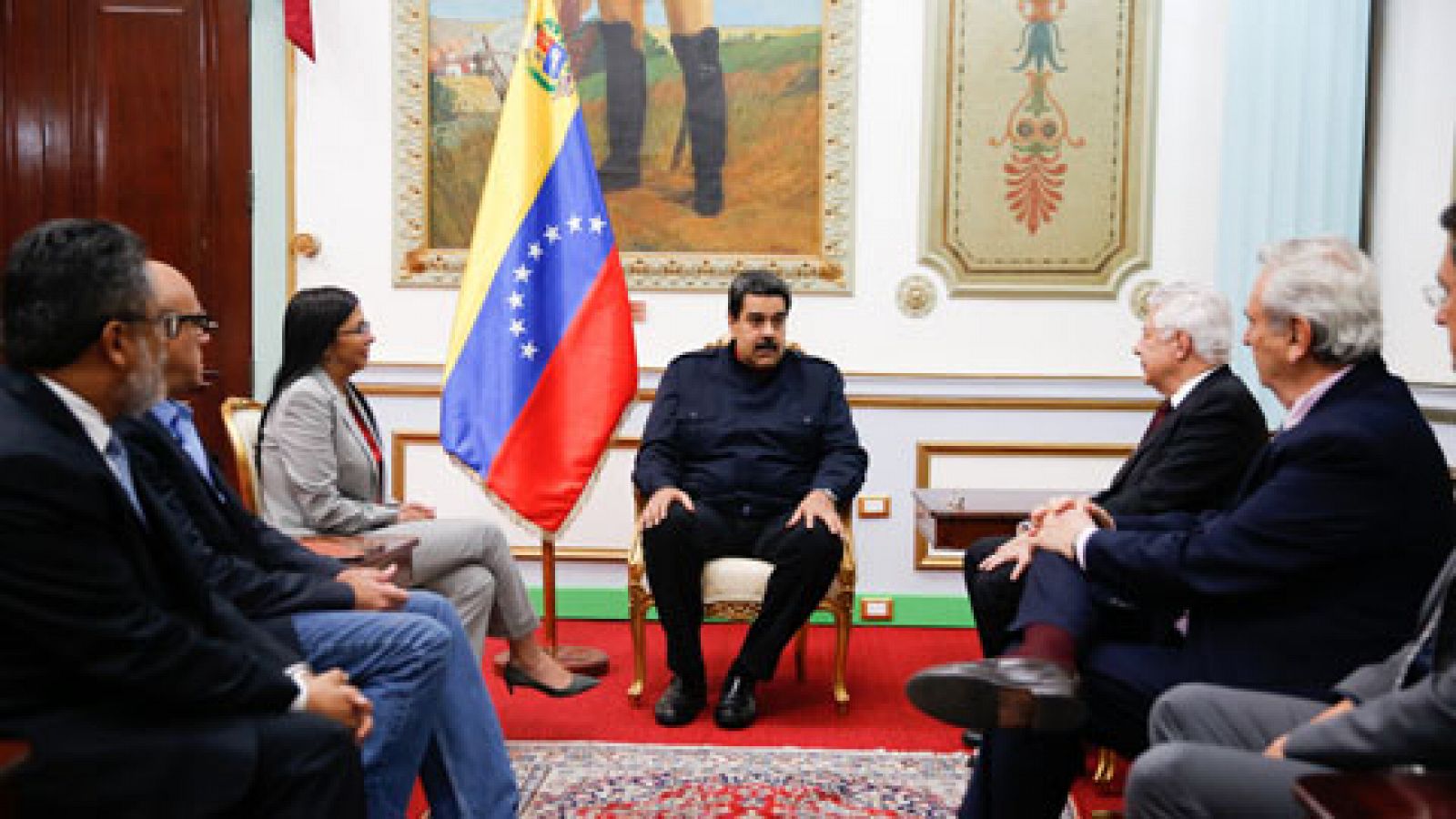 Sin programa: Maduro dice que está cerca un acuerdo con la oposición para dialogar | RTVE Play