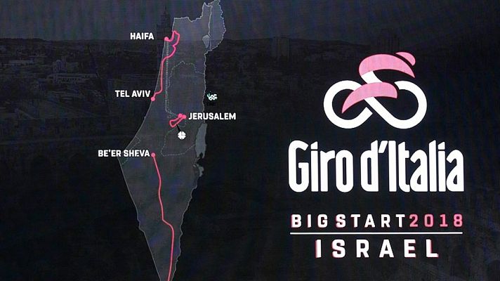 Telediario 1 - Contador asiste a la presentación del Giro, que partirá de Jerusalén