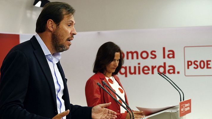 Telediario 1 - Pedro Sánchez asegura que el PSOE no contempla la aplicación del artículo 155 y matiza así a su portavoz
