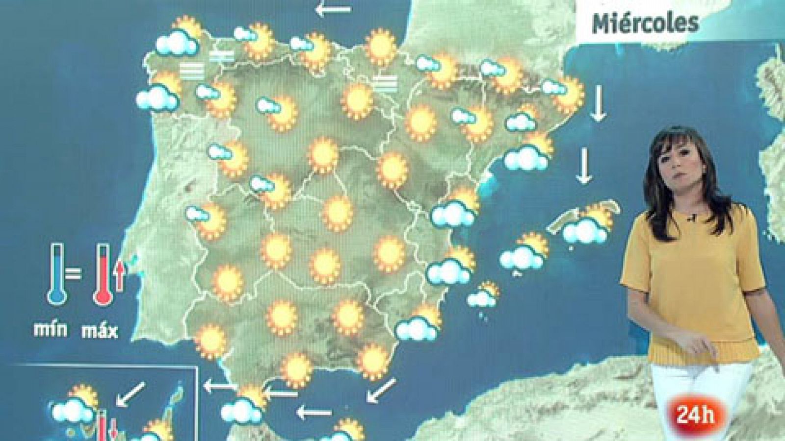 El tiempo: Las temperaturas suben en el interior peninsular | RTVE Play