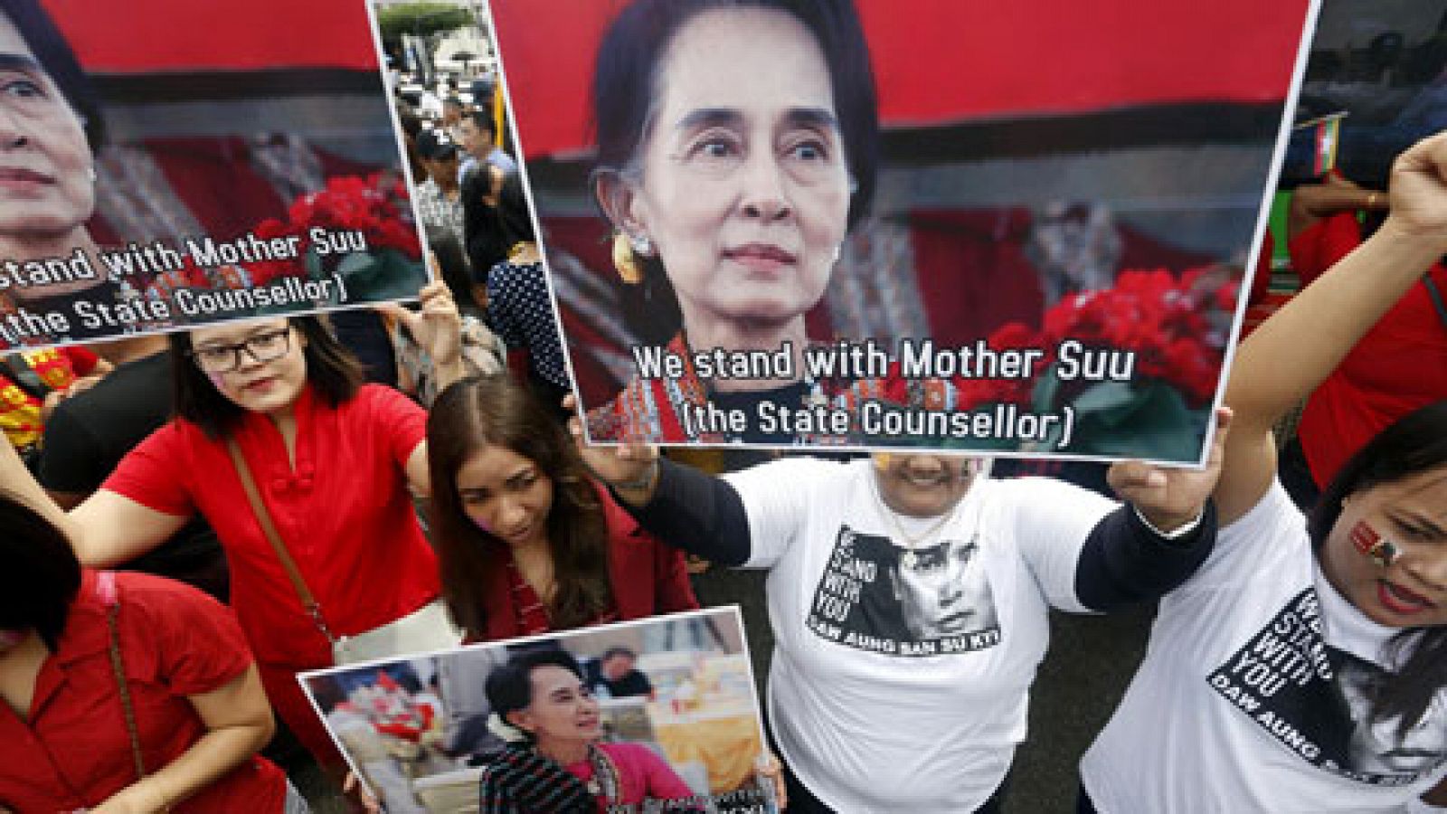 Telediario 1: Aung San Suu Kyi condena las violaciones de derechos humanos pero dice no saber por qué huyen los rohinyas | RTVE Play