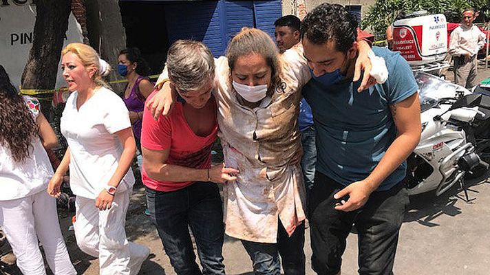 Telediario 1 - Testimonio de una española en el terremoto en México