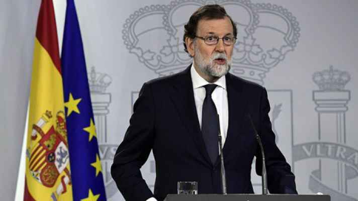 Declaración institucional de Mariano Rajoy sobre el 1-O