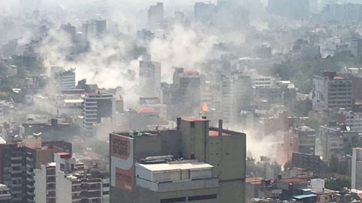 Las imágenes del terremoto de magnitud 7,1 que ha sacudido México 