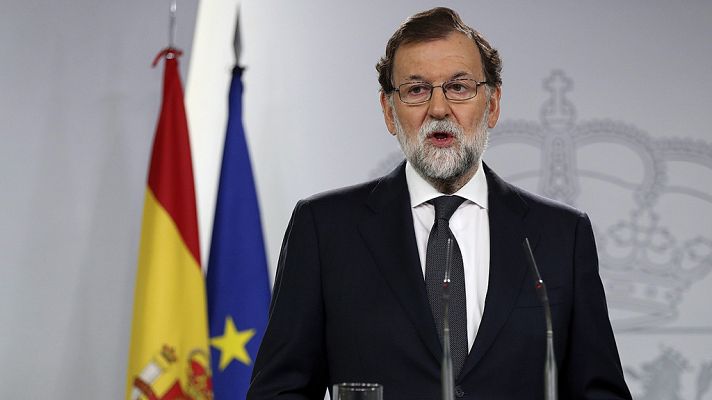 Telediario 1 - Rajoy, a los independentistas: "Abandonen sus propósitos"
