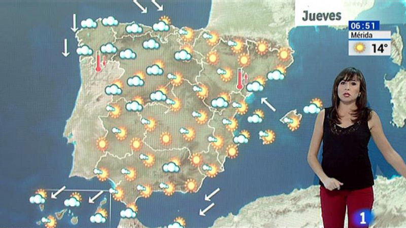 El paso de un frente dejará nubes y lluvias en el tercio norte