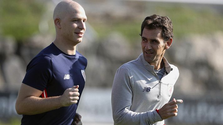 Telediario 1 - Yeray vuelve al trabajo en Lezama