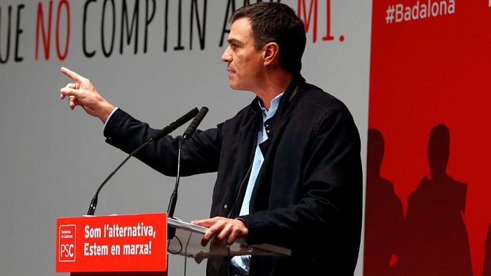 Informativo 24h - Sánchez: "El PSOE va a obligar a Rajoy a buscar una solución pactada para Cataluña"