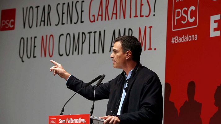 Telediario 1 - Pedro Sánchez vuelve a Cataluña, su tercera visita en plena crisis soberanista