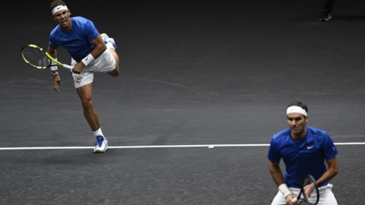 Nadal y Federer ganan su primer doble juntos