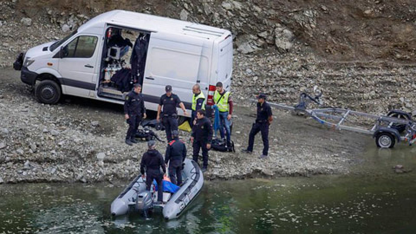 Los cuerpos encontrados en el pantano de Susqueda presentan signos de violencia