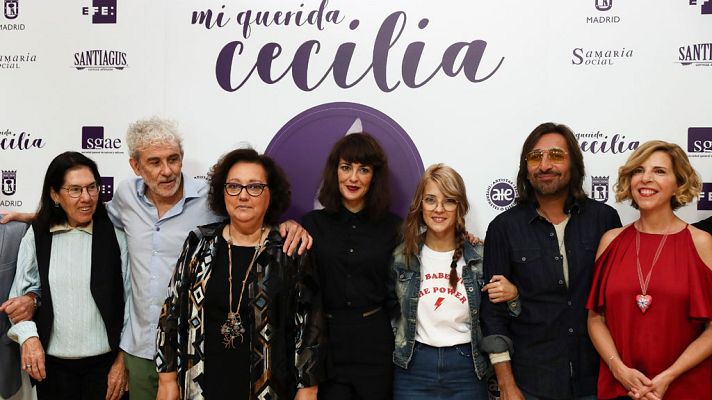 Telediario 1 - Muchos artistas se reúnen para hacer un homenaje a Cecilia