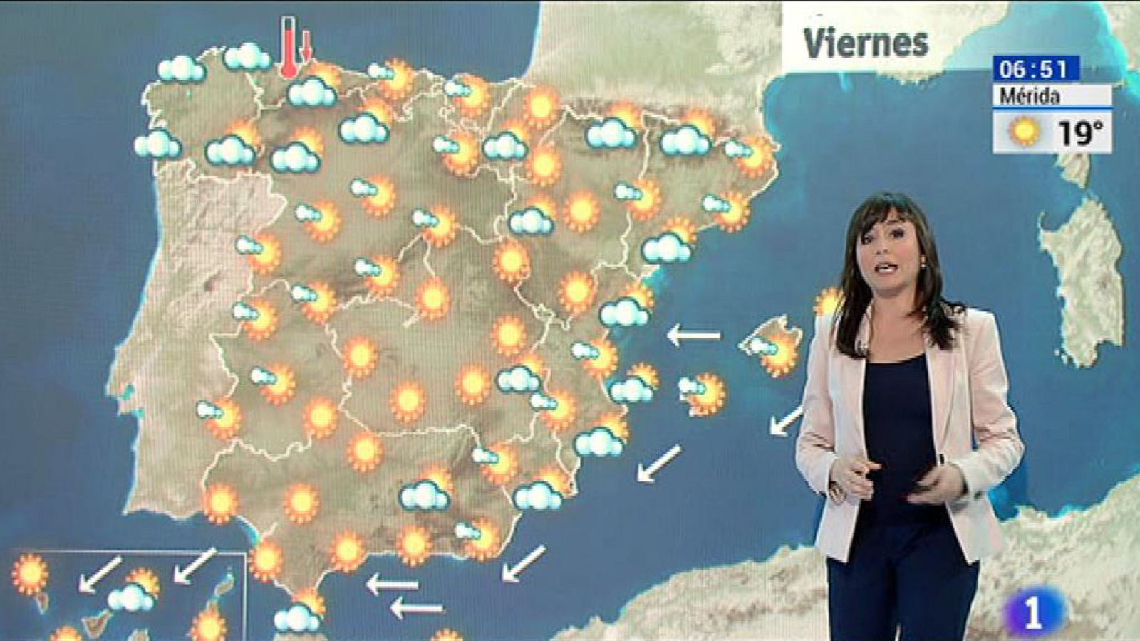 Tiempo estable en casi todo el país y temperaturas elevadas