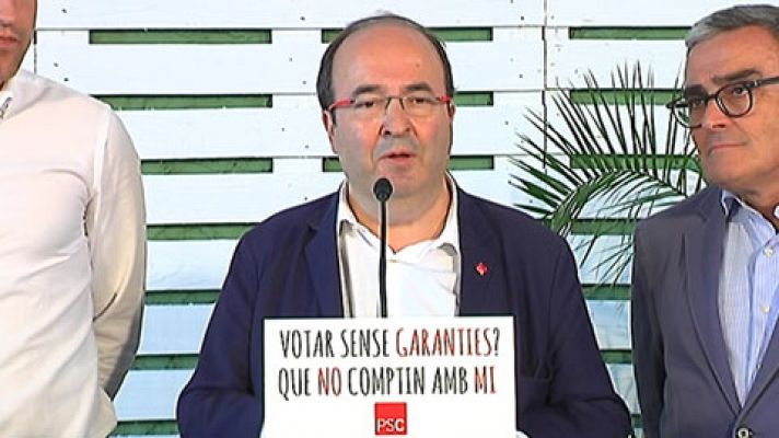Iceta cree que la actual situación es culpa del gobierno del PP por no dialogar y de la Generalitat por saltarse la ley
