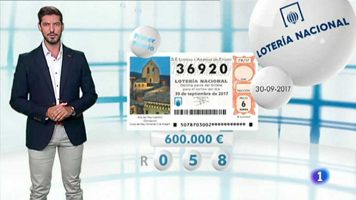 Loterías - Lotería Nacional - 30/09/17