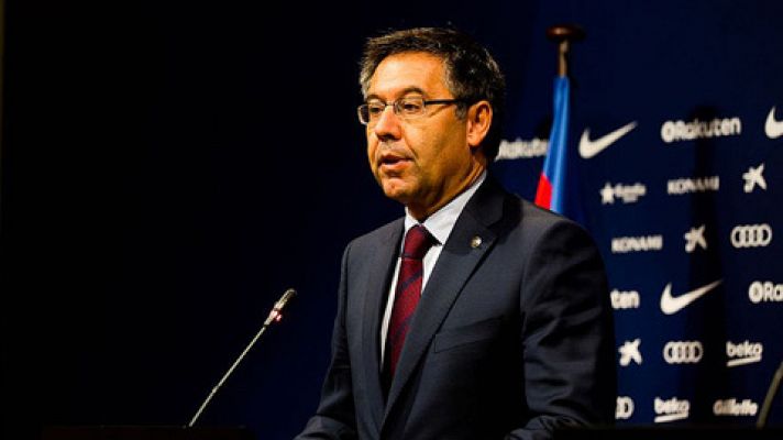 Bartomeu explica la adhesión del Barça a la huelga general del 3-O