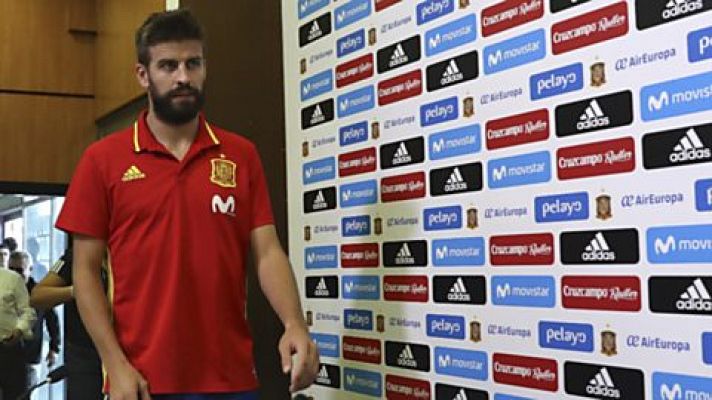 Rueda de prensa de Gerard Piqué