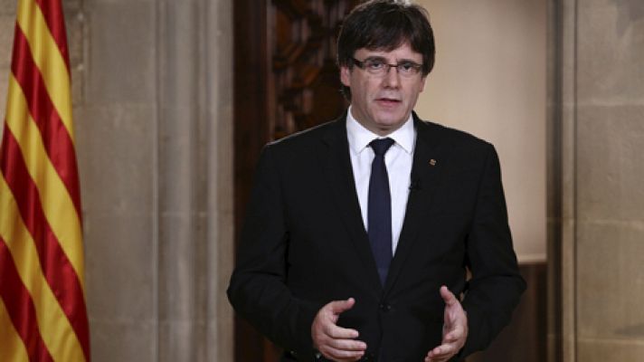 Discurso institucional íntegro de Carles Puigdemont