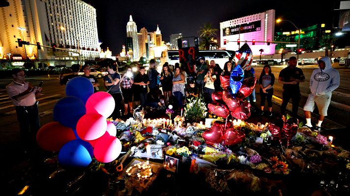Telediario 1 - Las Vegas sigue siendo una ciudad herida días despues del tiroteo