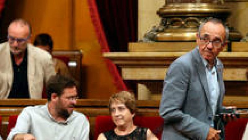 El portavoz de Catalunya Sí Que es Pot, Joan Coscubiela, en el Parlament