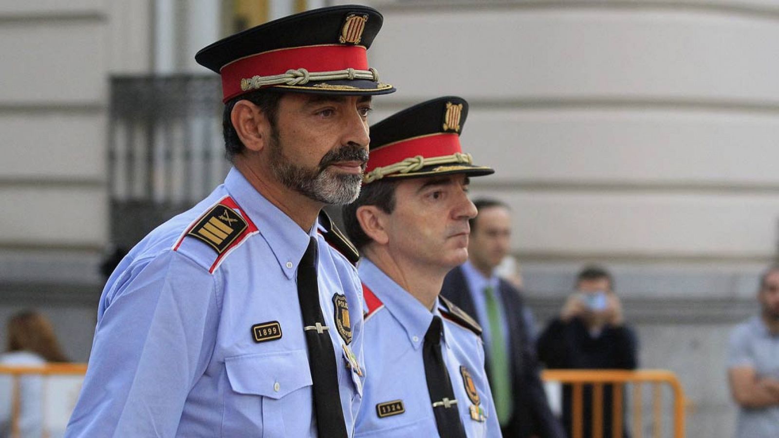 El major de los Mossos Trapero comparece ante la Audiencia Nacional por un delito de sedición