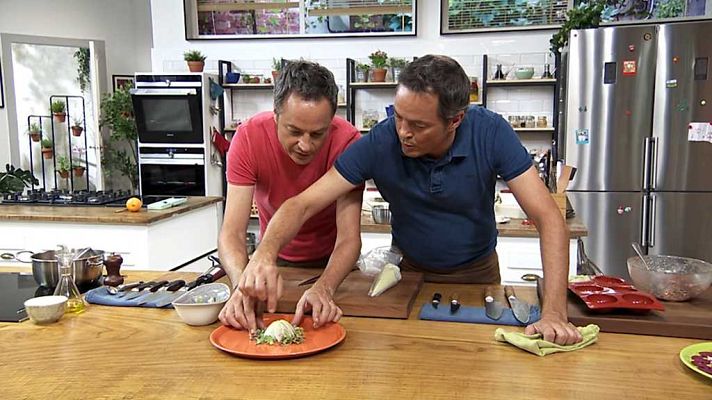 Torres en la cocina - Carpaccio de remolacha y confit de pato