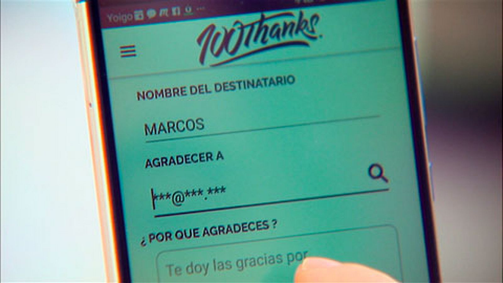 Telediario 1: Una app para algo tan sencillo como dar las gracias cuando recibimos ayuda  | RTVE Play