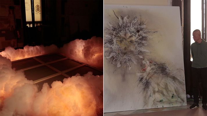 Telediario 1 - El proceso de trabajo con pólvora del artista chino Cai Guo-Qiang