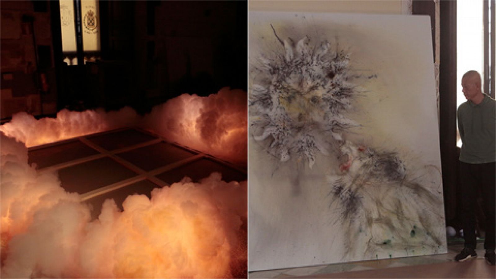 El proceso de trabajo con pólvora del artista chino Cai Guo-Qiang