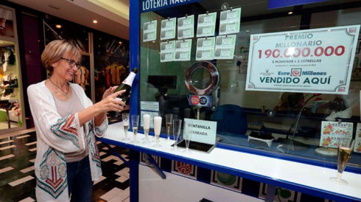 Telediario 1 - El mayor premio en la historia de Euromillones se va a Las Palmas de Gran Canaria