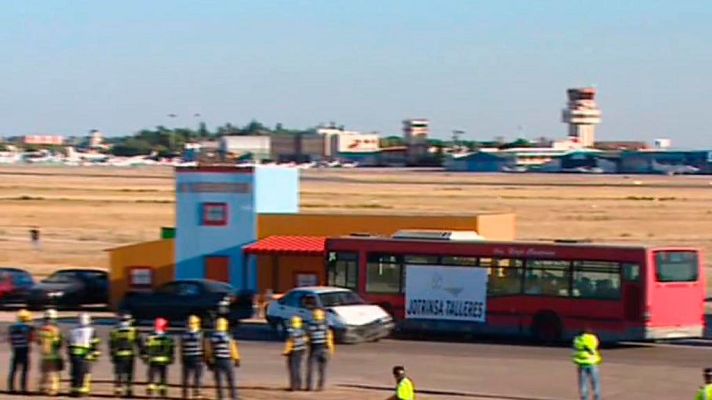 Telediario 1 - Quinientos efectivos participan en un gran simulacro de emergencias en Madrid