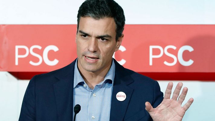 Telediario 1 - Pedro Sánchez pide a Carles Puigdemont que vuelva a la senda de la legalidad