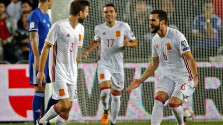 Telediario 1 - España cierra su inmaculada clasificación en Israel