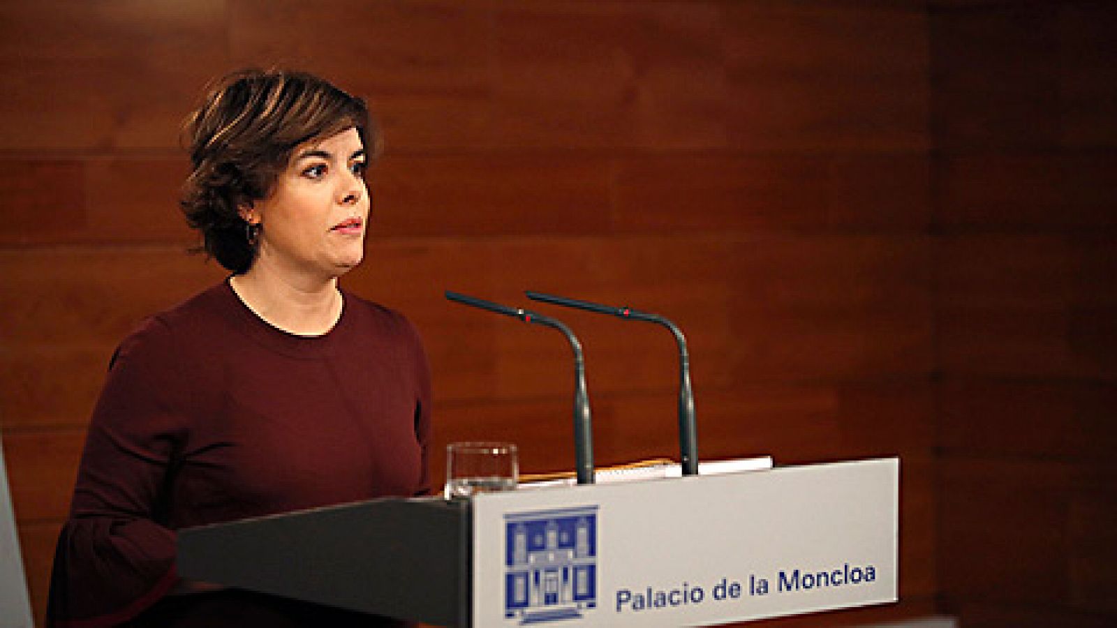 Saenz de Santamaría, sobre la declaración de Puigdemont: "El diálogo entre demócratas se hace dentro de la ley" 