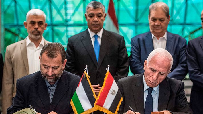 Informativo 24h - Fatah y Hamás muestran en Egipto su compromiso de completar la reconciliación